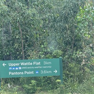 Marked Junction to Upper Wattle Flats & Pantons Camp