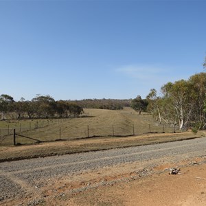 View north along wall