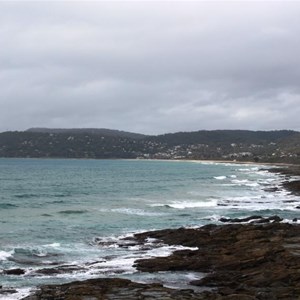 Approaching Lorne from the north east
