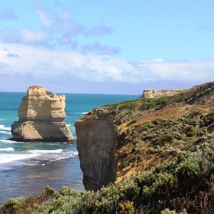 An apostle like sandstone island