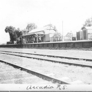 Railway station in its 19th century heyday.