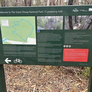 Currawong Falls MTB Trail head