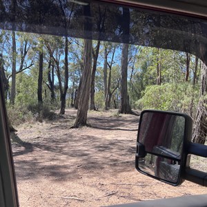 Flat reasonably big camp site not far from the main 'road'