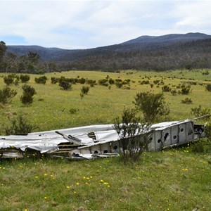 At DC-3 Wreck at Cowombat Flat