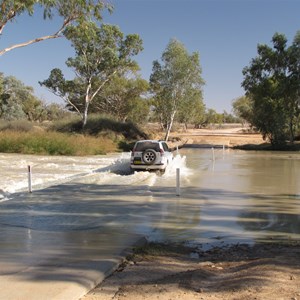 20 cm over causeway mid May 2009