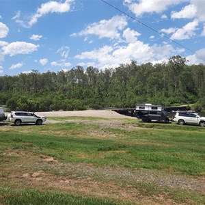 Campsite on west bank