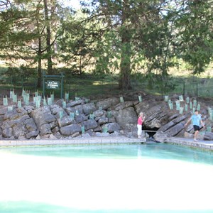 Spring fed pool at Buchan Reserve