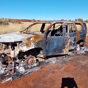 Burnt out Prado