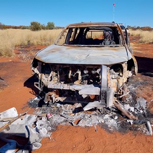 Burnt out Prado