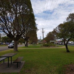 The park in the main street has rest rooms