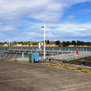 Wharf and launching ramp