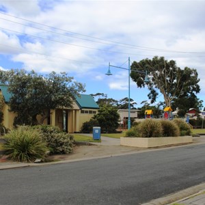 The town park and toilet block