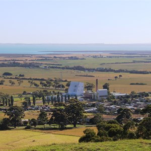 Part of the Town of Toora from the town lookout.