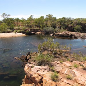 Upstream of falls 