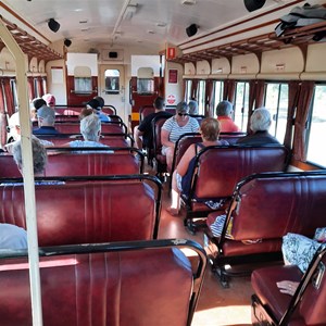 Interior of trailer car