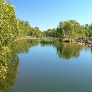 Swimming hole adjacent to Marella Gorge camsite