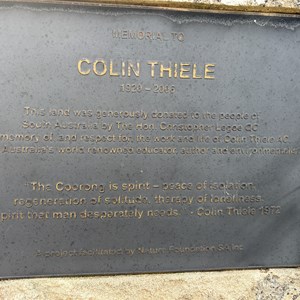 Colin Thiele Memorial Plaque