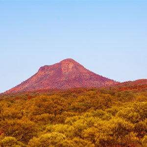 View of Beasley Pinnacles from road