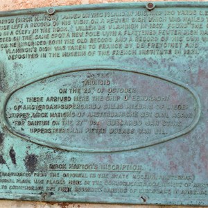 Cape Inscription Plaque