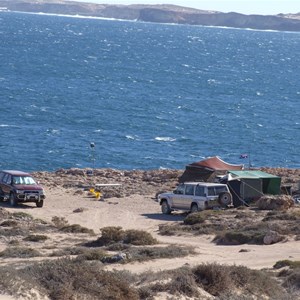 over looking the camping spots at steep point