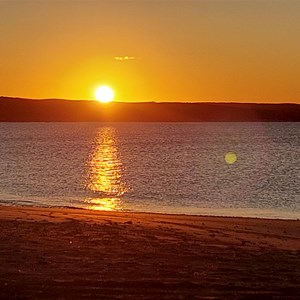 Winter Sunset over Sandy Point