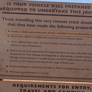 Intersection with information signs