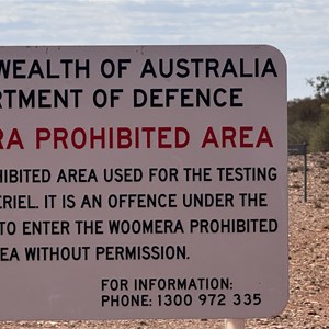 Intersection with information signs