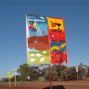 Shire and school sign