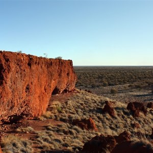 On the norther side of Hanns Tabletop Hill