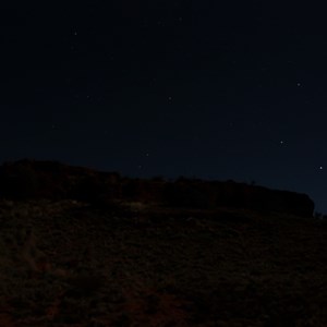 Night scene at Hanns Tabletop Hill