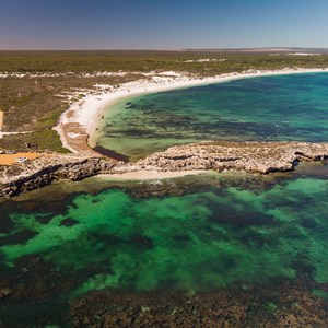 Aerial view over Point Louise 2019