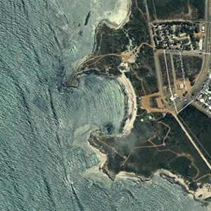 Dynamite Bay courtesy of Google Earth.