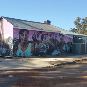 Shearing team mural - Calingiri