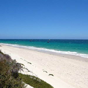 Beach view to the south.