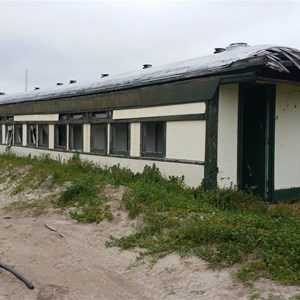 Another old beach shack (converted railway carriage) just north of Seabird