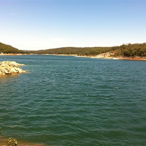 View of Lake CY O'Connor from on the Weir