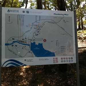 Signboard at the Northern Dam Carpark