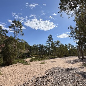Riverside campsite