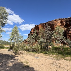 Riverside campsite