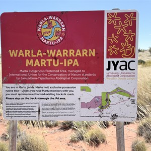 Martu Land sign