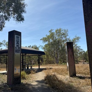 Monument to the sealing of the Harveys range developmental Road
