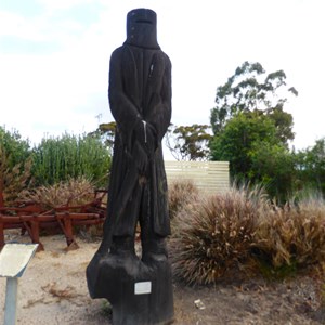 Ned Kelly carving