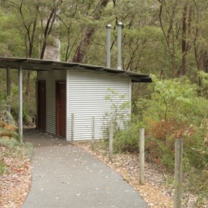 Toilet facilities on walk trails along Walpole Inlet