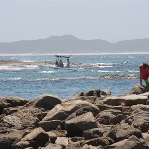 Boat entering Peaceful Bay