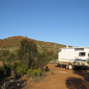 One of a dozen campsites