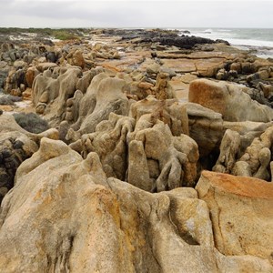 Eroded rock formations