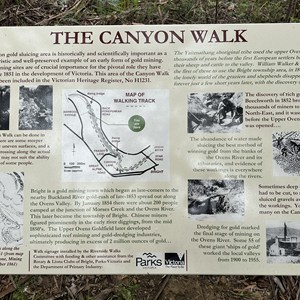 Bright canyon walk