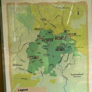 Map of Werrikimbe NP