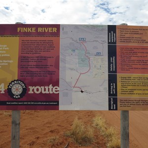 Sign at Hermannsburg end