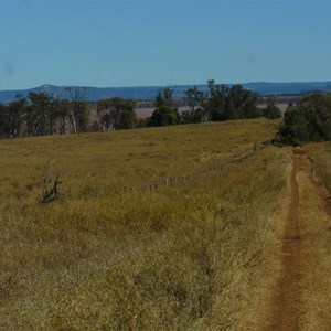 Road into Nuga Nuga National Park and Lake Nuga Nuga